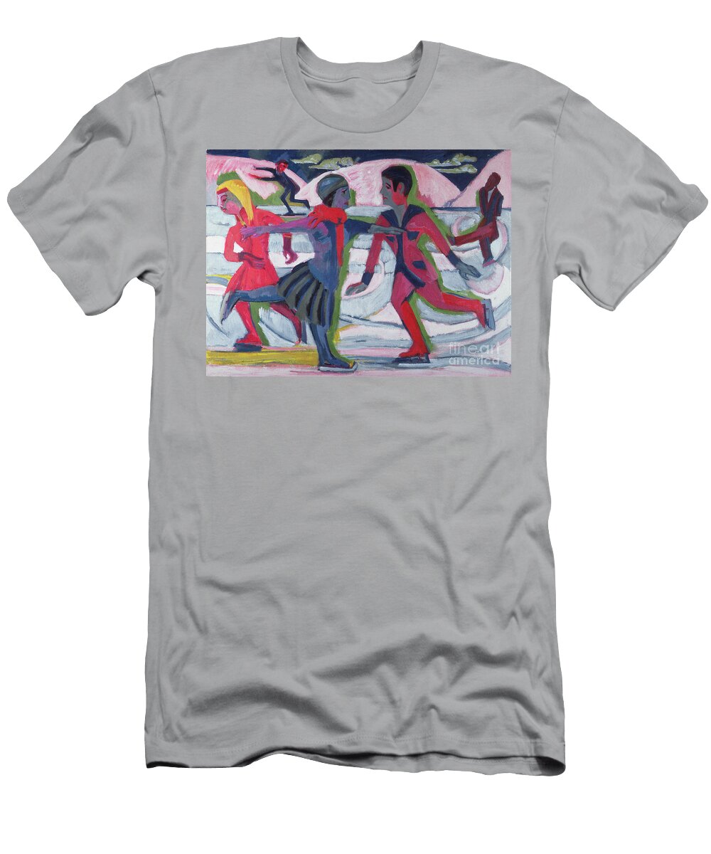 Ice Skaters Ernst Ludwig Kirchner T-Shirt