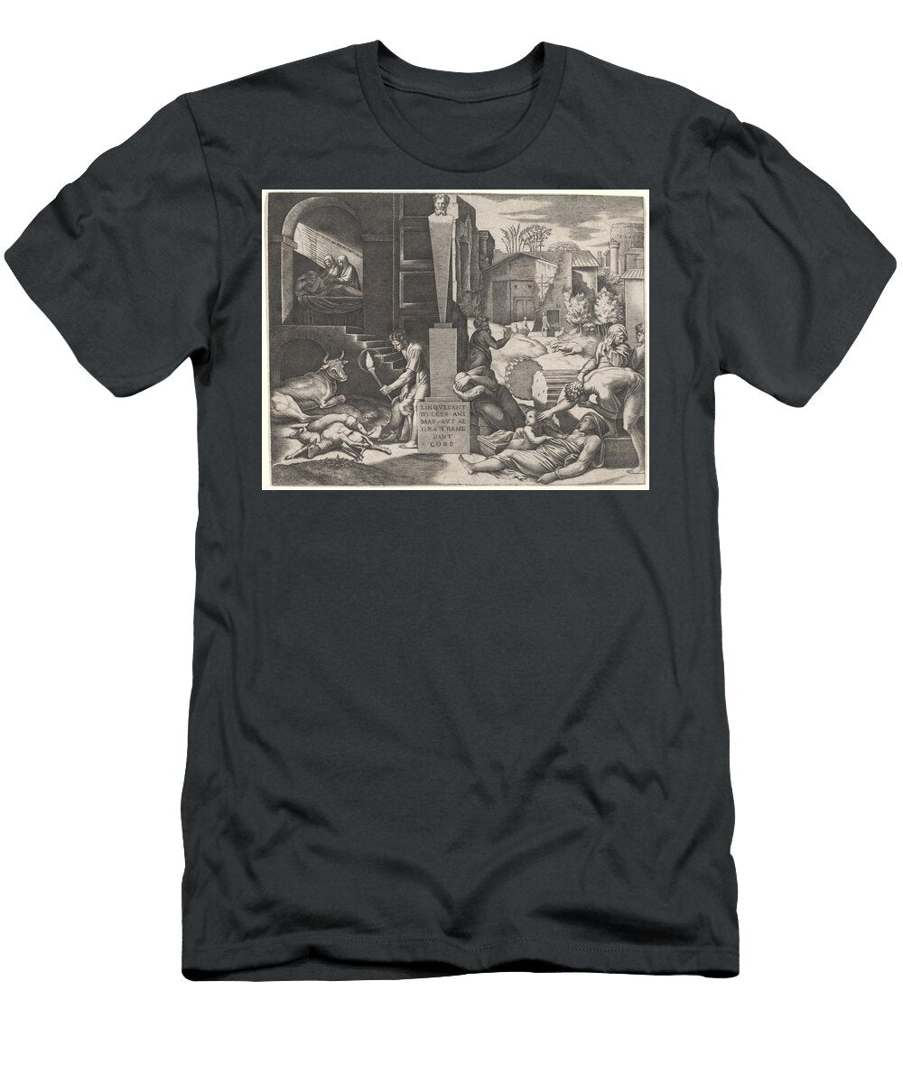 Il Morbetto the Plague Marcantonio Raimondi Italian T-Shirt