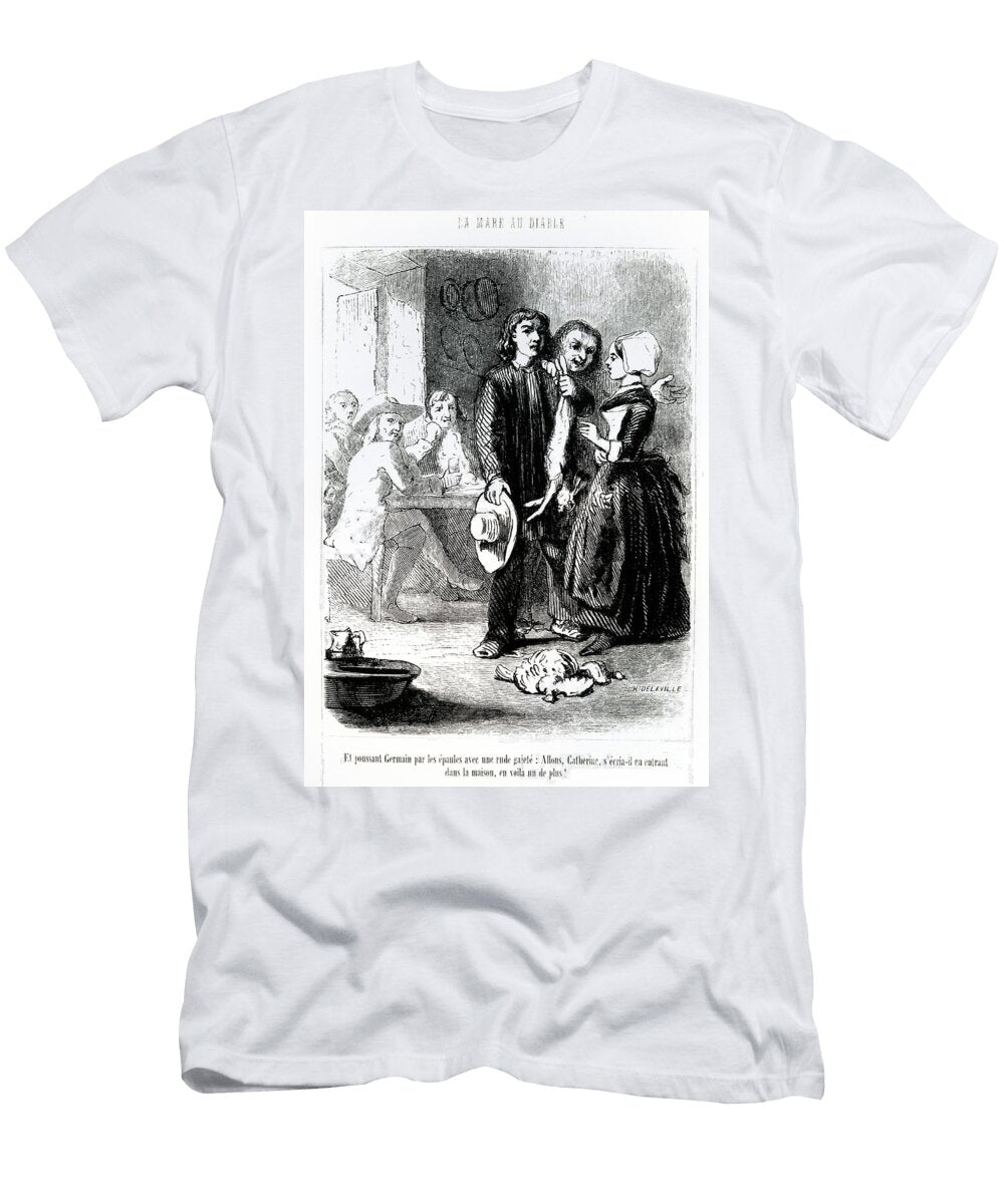 Illustration From the Devils Pool By George Sand 1851 Engraving Tony Johannot T-Shirt