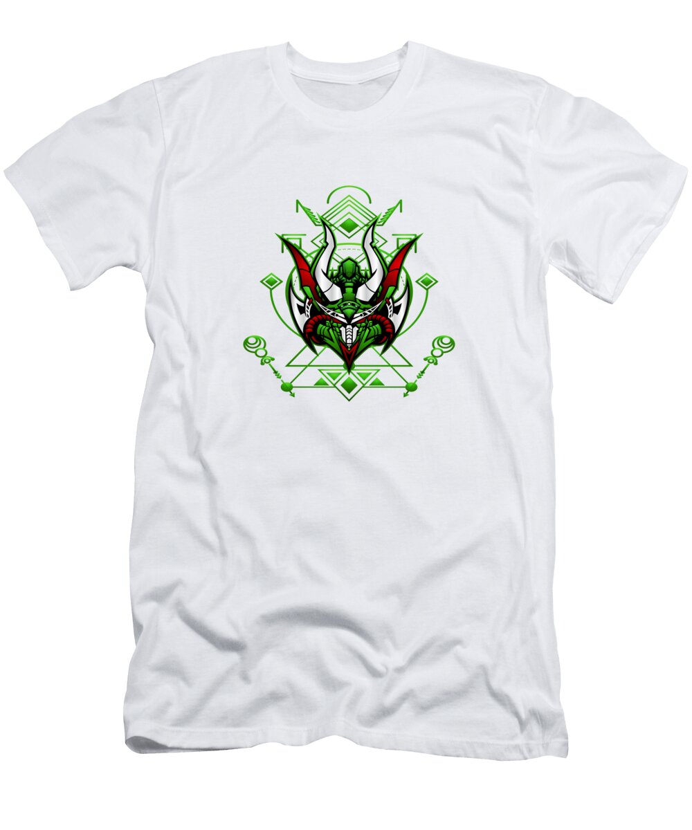 Illustration of a Cyborg Robot Knight Annisa Krisridwany T-Shirt