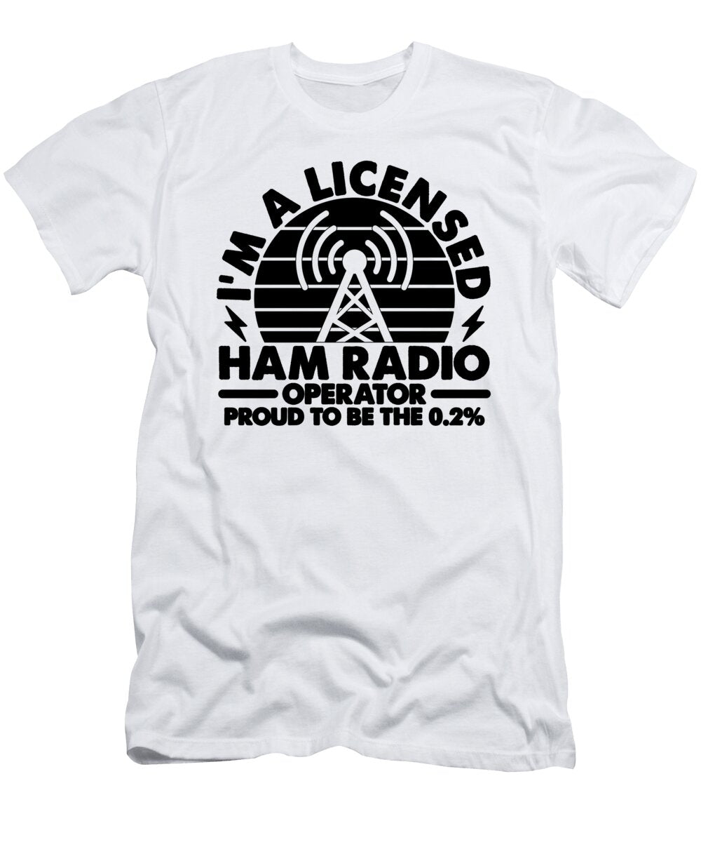 Im a Licensed Ham Radio Retro Ham Radio Operator Tshirtconcepts Marvin Poppe T-Shirt