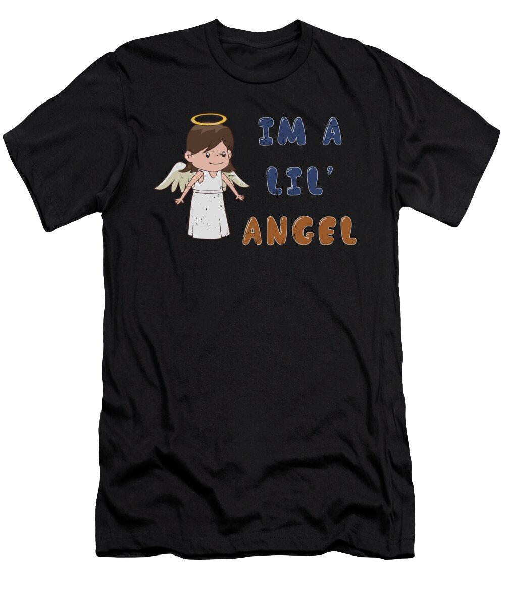 Im a Lil Angel 1970s Cute Punk Rock Ironic Heavenly Henry B T-Shirt