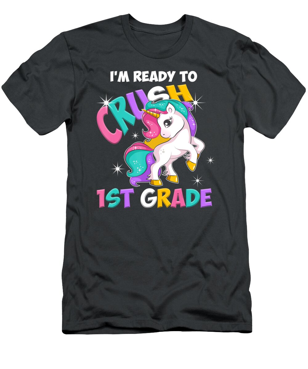 Im Ready to Crush 1st Grade Unicorn Back to School Dinh Hoi Pham T-Shirt