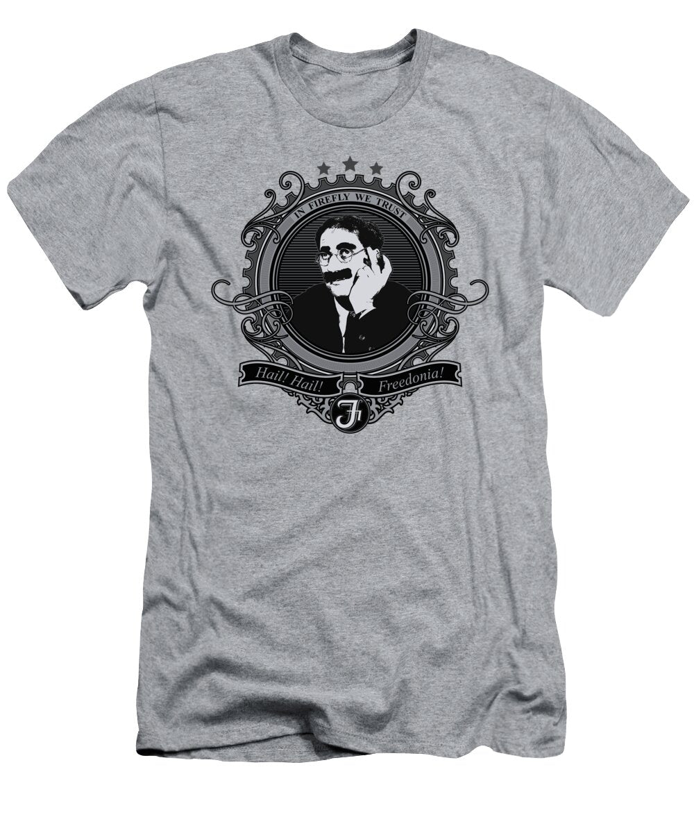 In Firefly We Trust Light Background Edward Draganski T-Shirt