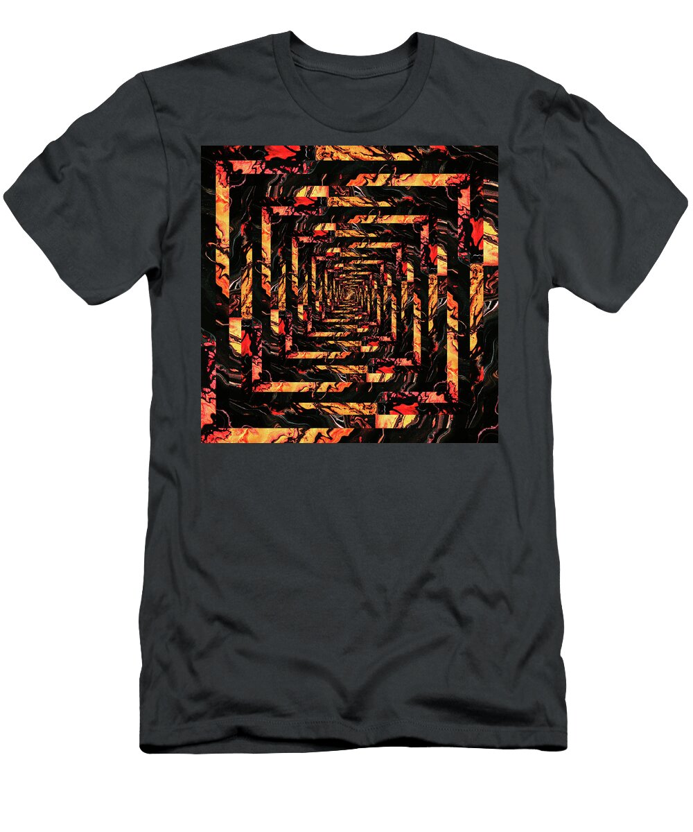 Infinity Tunnel Lava 2 Pelo Blanco Photo T-Shirt