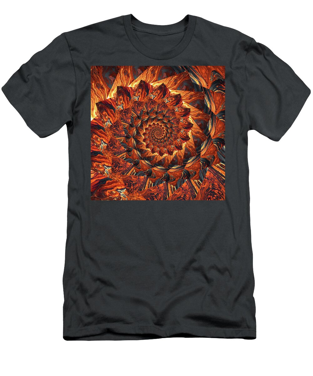 Infinity Tunnel Spiral Lava Pelo Blanco Photo T-Shirt