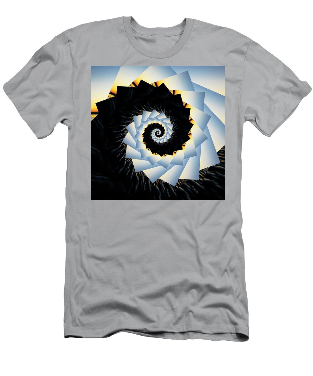 Infinity Tunnel Spiral Ocean Shores Sunset Pelo Blanco Photo T-Shirt