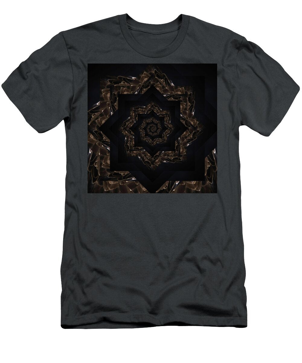 Infinity Tunnel Star Eagle Feathers Pelo Blanco Photo T-Shirt