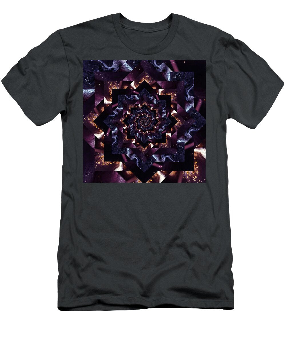 Infinity Tunnel Star Space Gas Pelo Blanco Photo T-Shirt