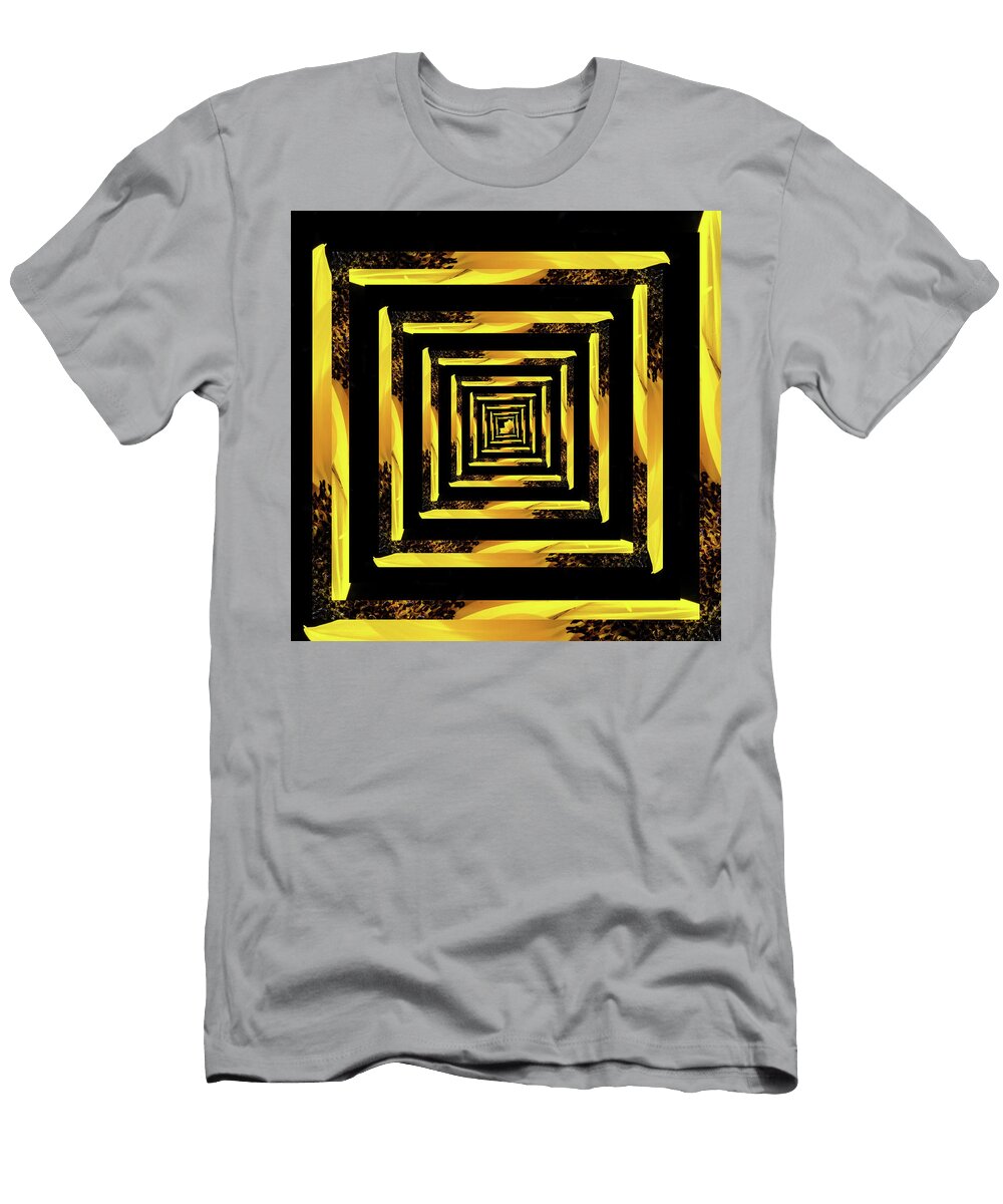 Infinity Tunnel Sunflower Pelo Blanco Photo T-Shirt