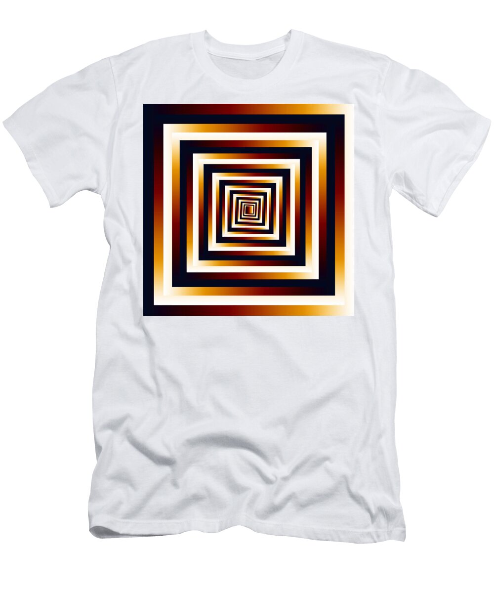 Infinity Tunnel Sunrise Gradient Pelo Blanco Photo T-Shirt