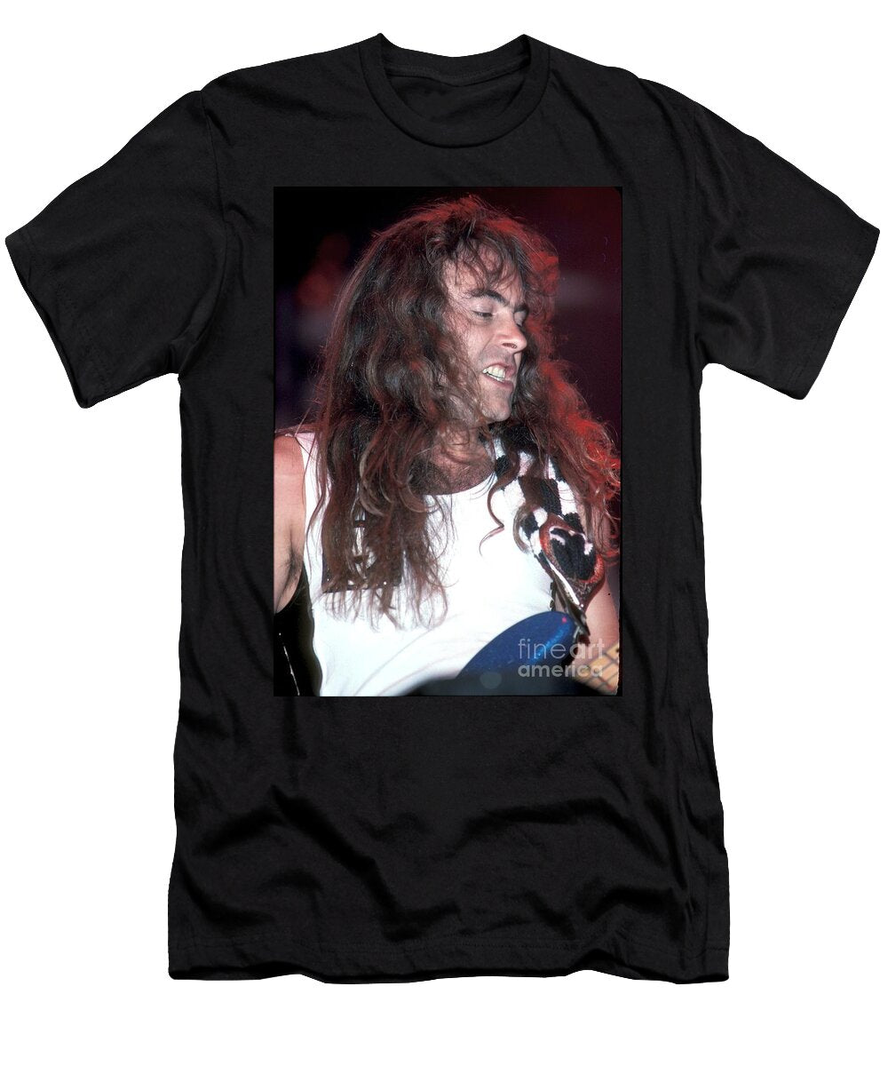 Iron Maiden Bassist Steve Harris Front Row Photographs T-Shirt