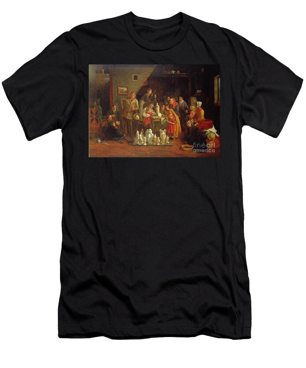 Italian Image Boys At a Roadside Alehouse 1849 James Collinson T-Shirt