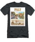 Italy Watercolor Florence Boboli Venice Church and Canal Gondola Irina Sztukowski T-Shirt