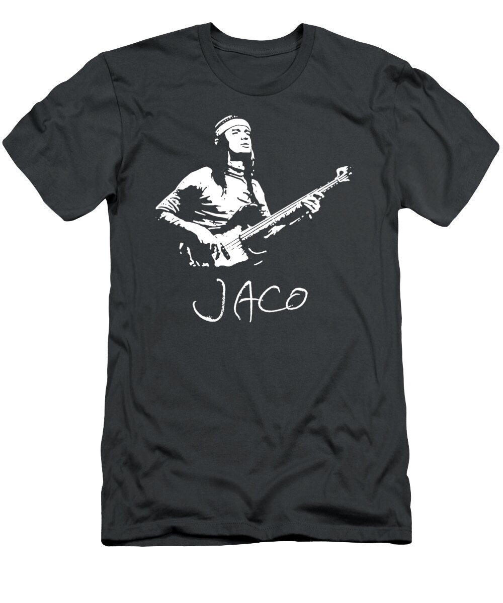 Jaco Pastorius Jazz Musician Guitarist Logo Jonathan Rigg T-Shirt