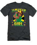 Jamaican Girl Queen Empress Rastafari Reggae Jamaica Flag Syedax Cohen T-Shirt