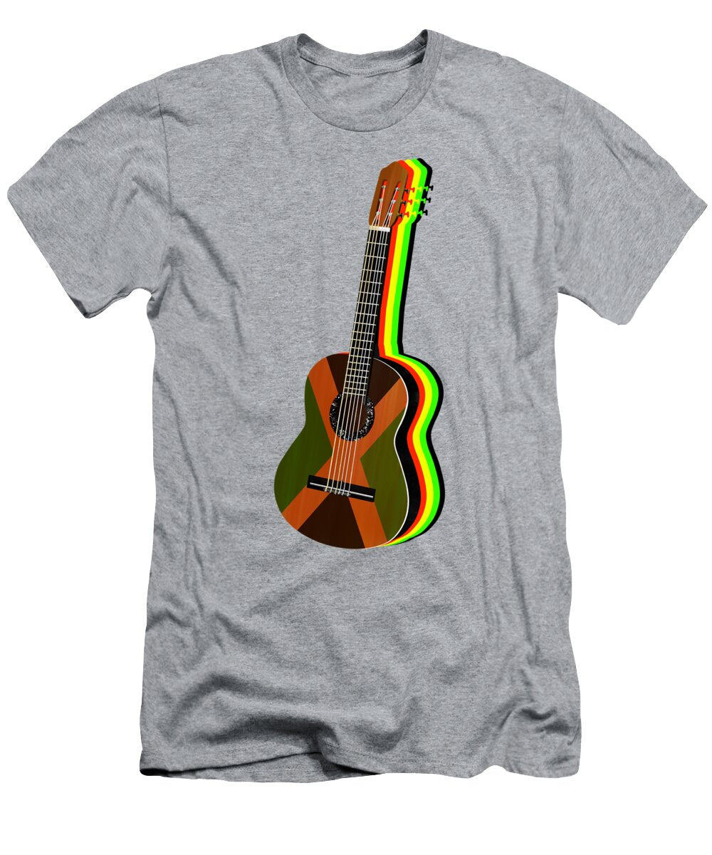 Jamaican Rastafarian Flag Guitar Early Kirky T-Shirt