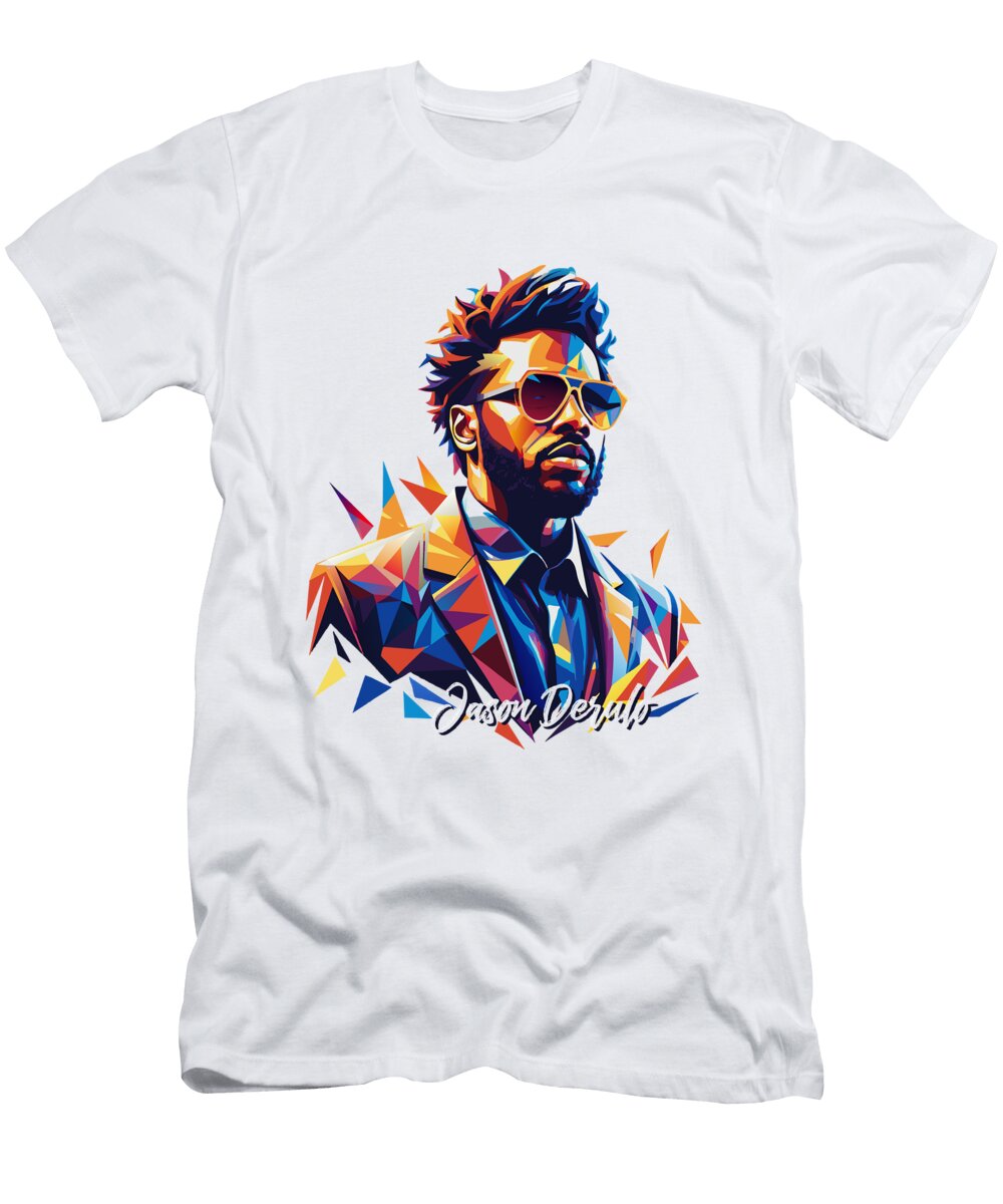 Jason Derulo 1 in Wpap Pop Art Vectorart Nesia T-Shirt