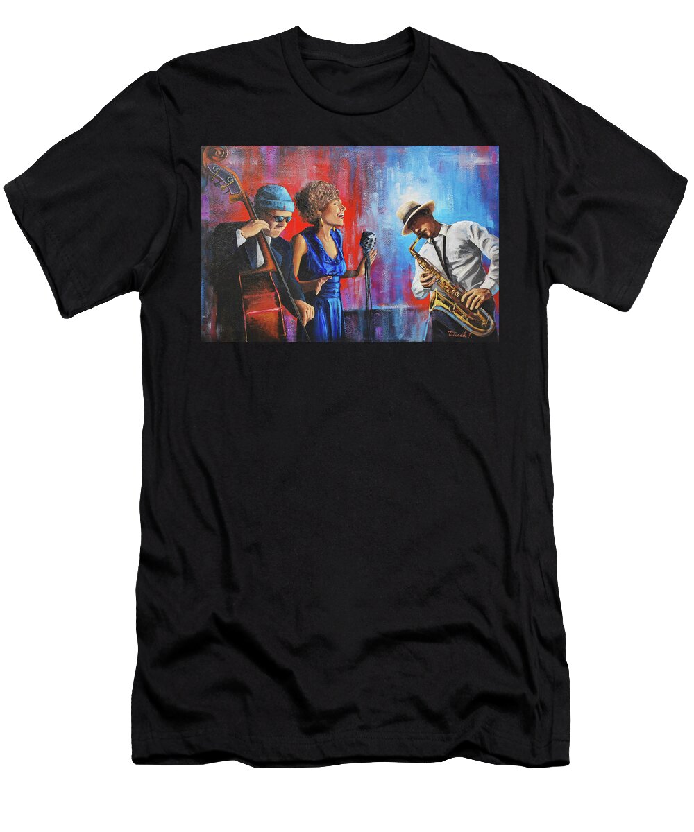 Jazz Trio Performance Pasha Chibis T-Shirt