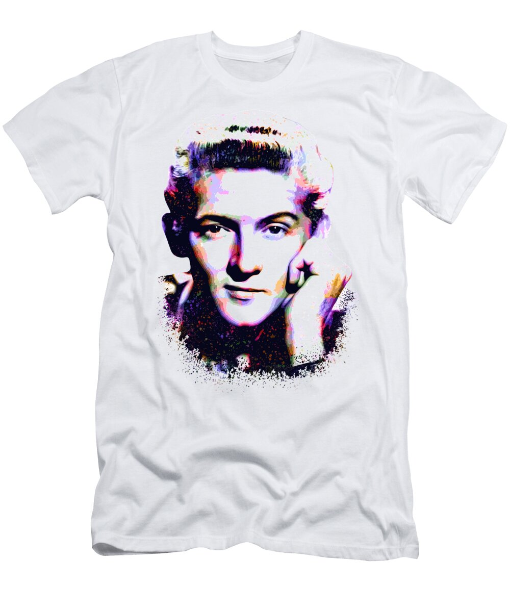 Jerry Lee Lewis Colorful Illustration Andika Bahtiar T-Shirt