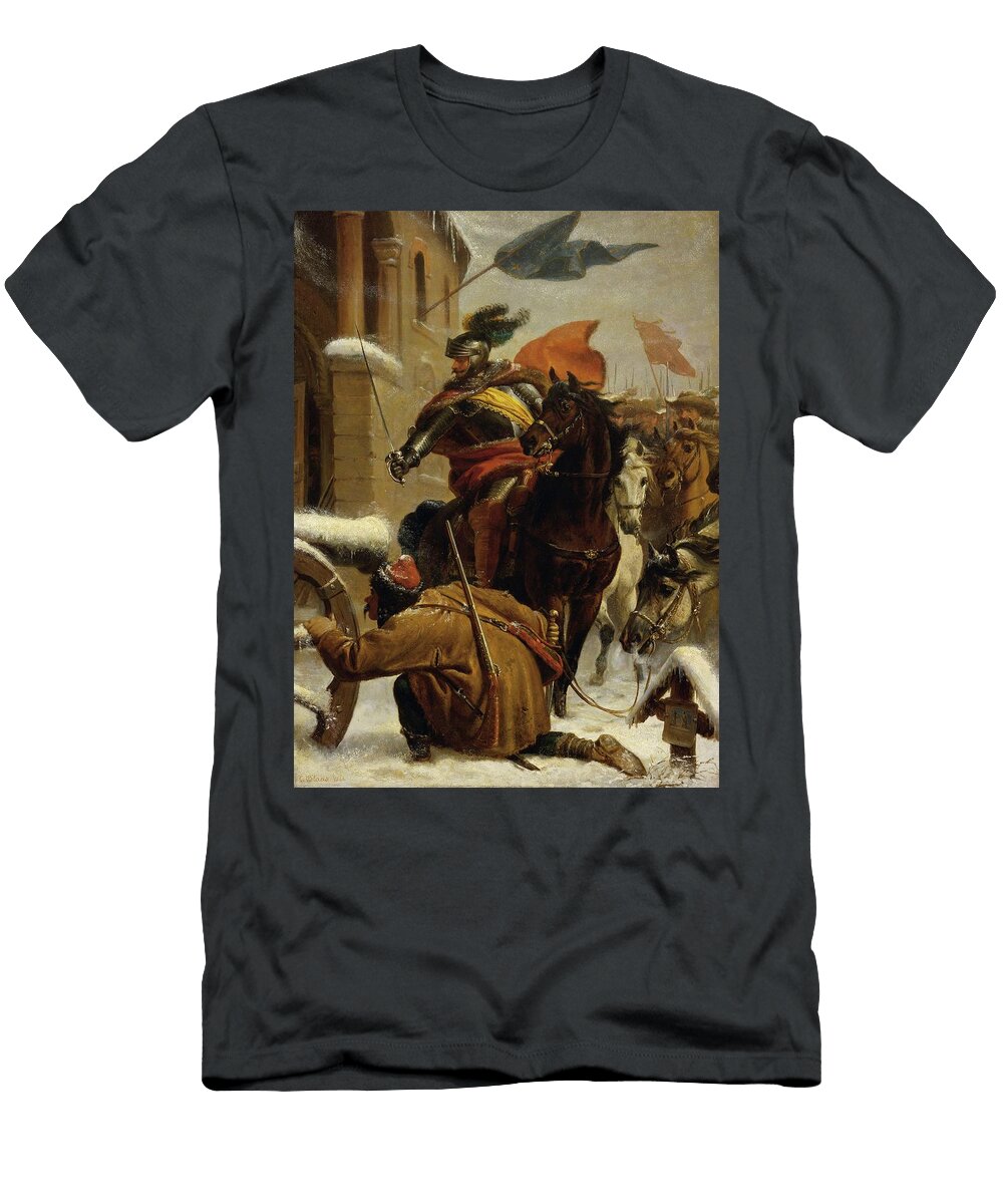Johann De Werths Attack Near Tuttlingen Karl Von Blaas Austrian Celestial Images T-Shirt