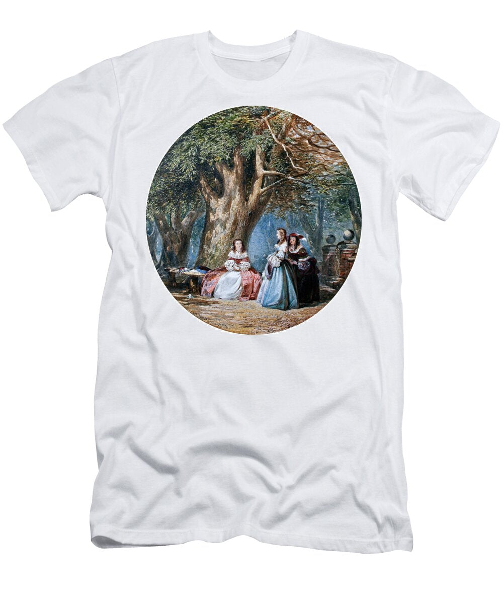 John Edmund Buckley British 1824 1876 Ladies Conversing Under a Tree Artistic Rifki T-Shirt