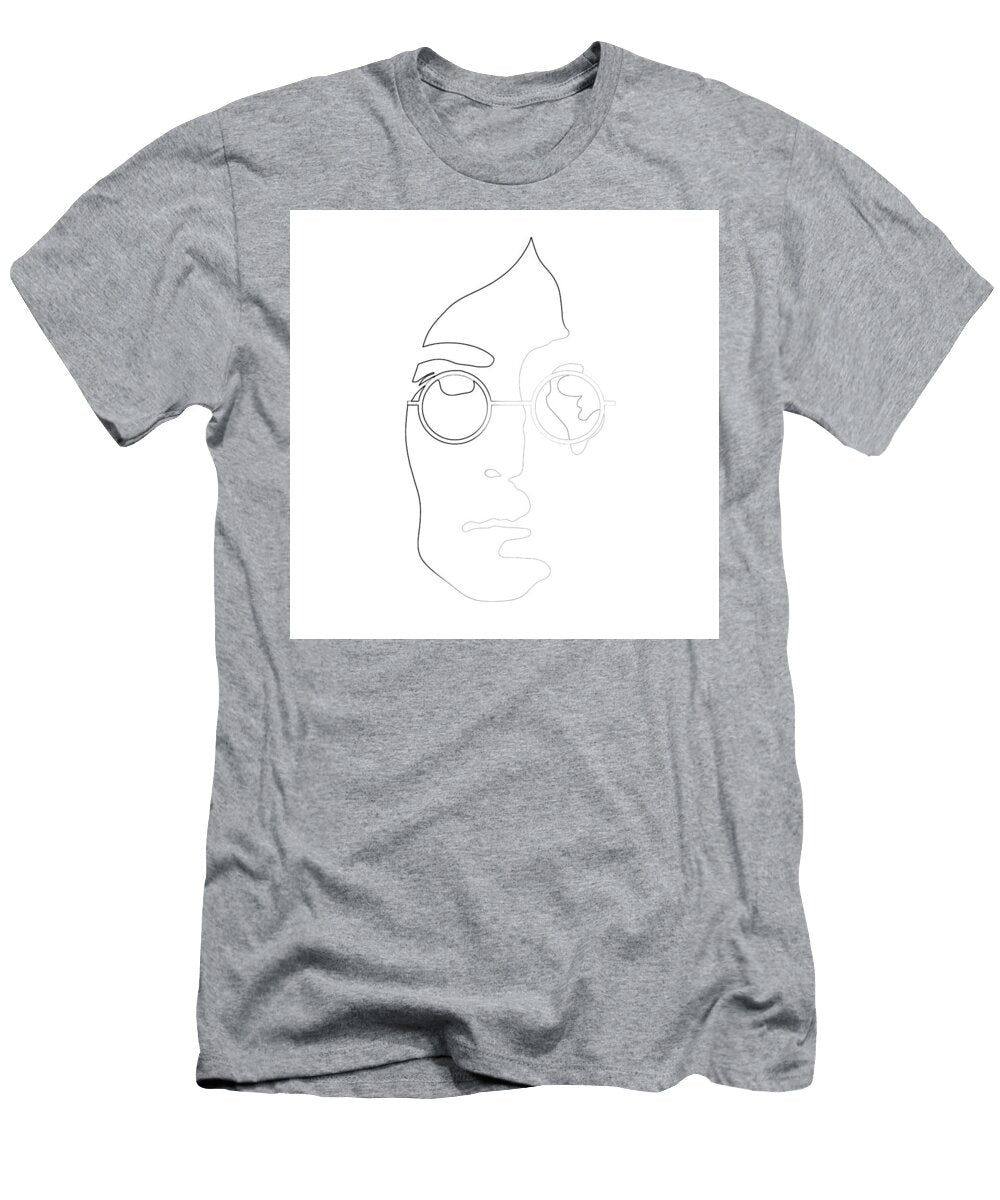 John Lennon Line Drawing Naxart Studio T-Shirt