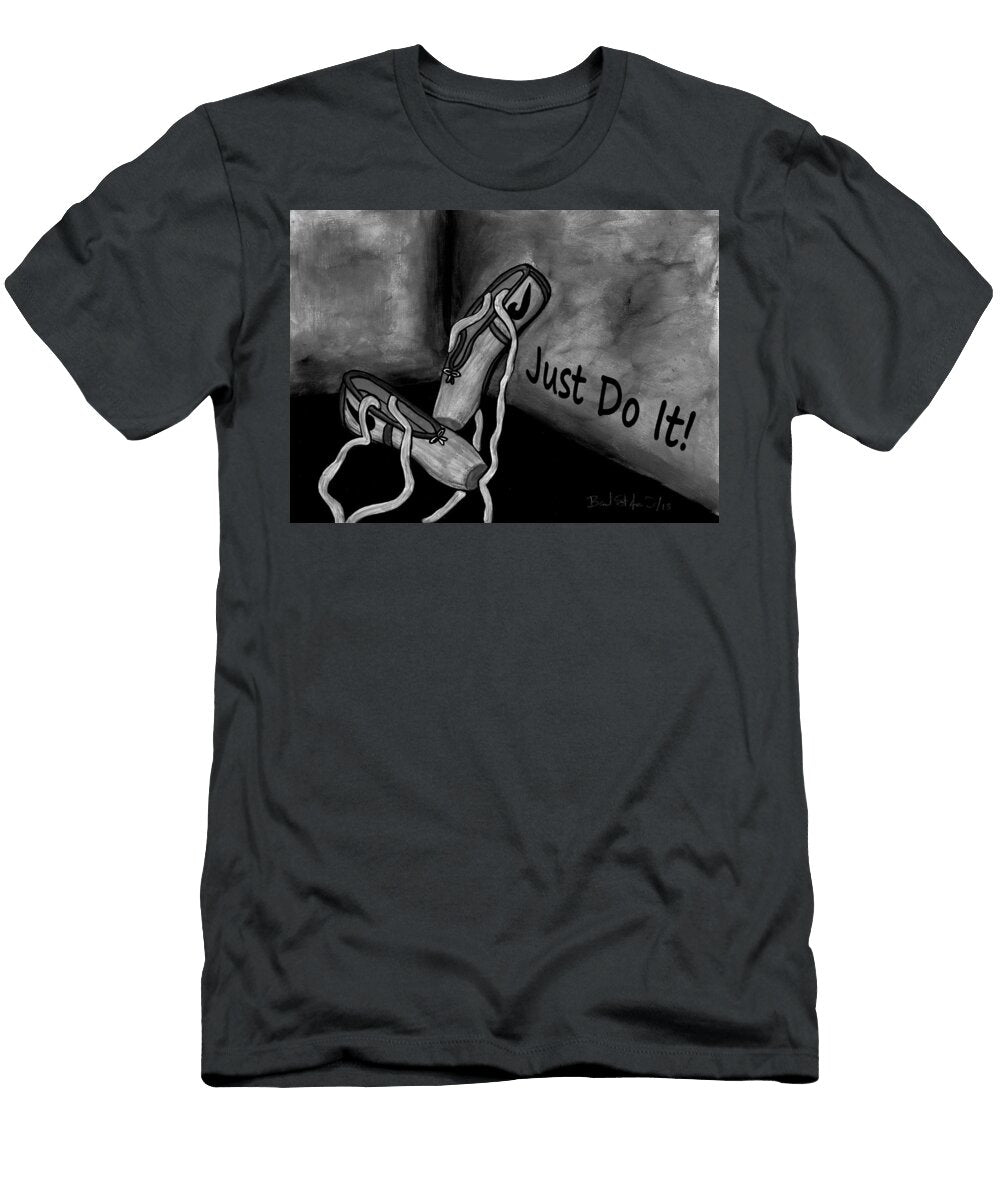 Just Do It Black White Barbara St Jean T-Shirt