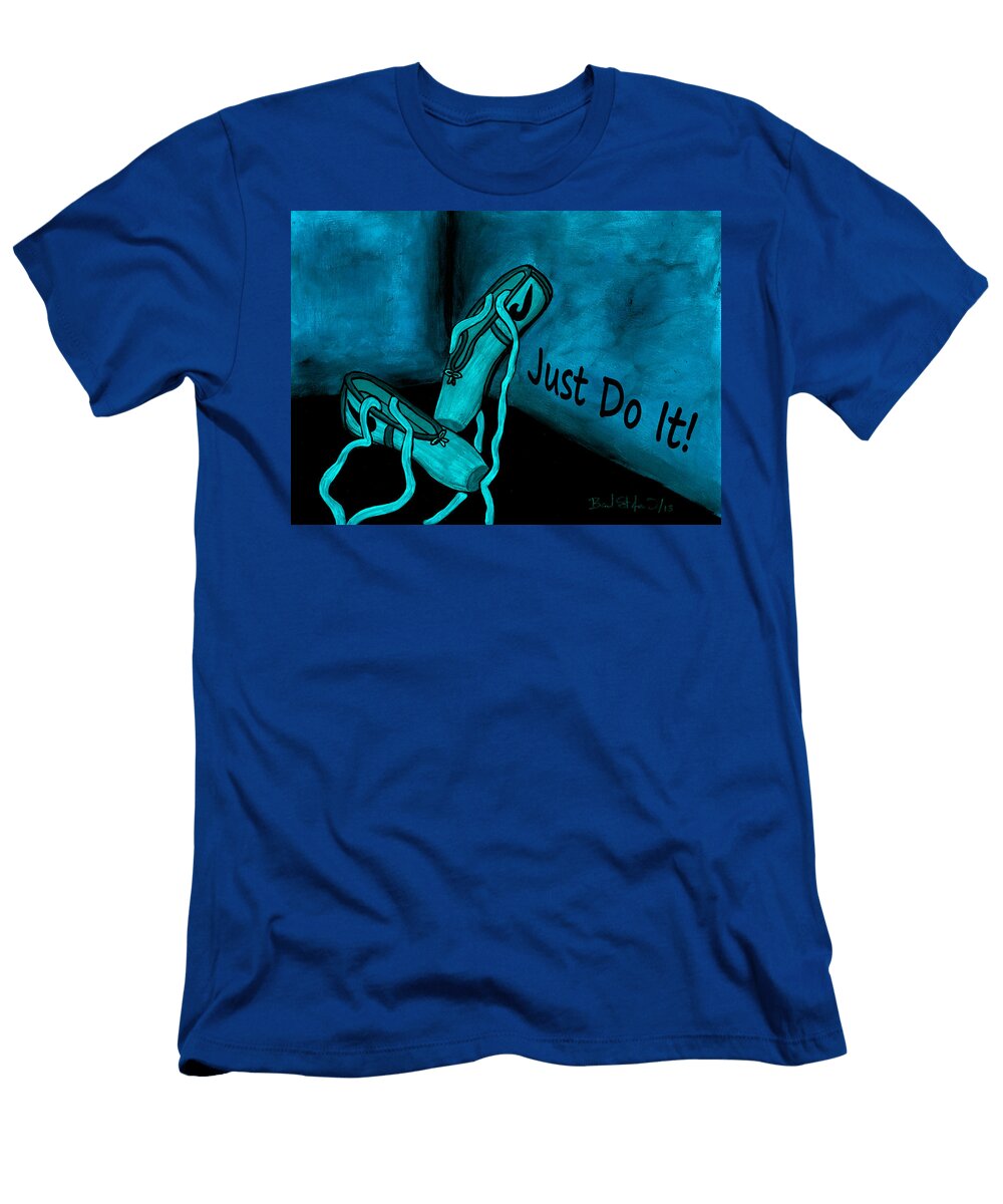 Just Do It Blue Barbara St Jean T-Shirt