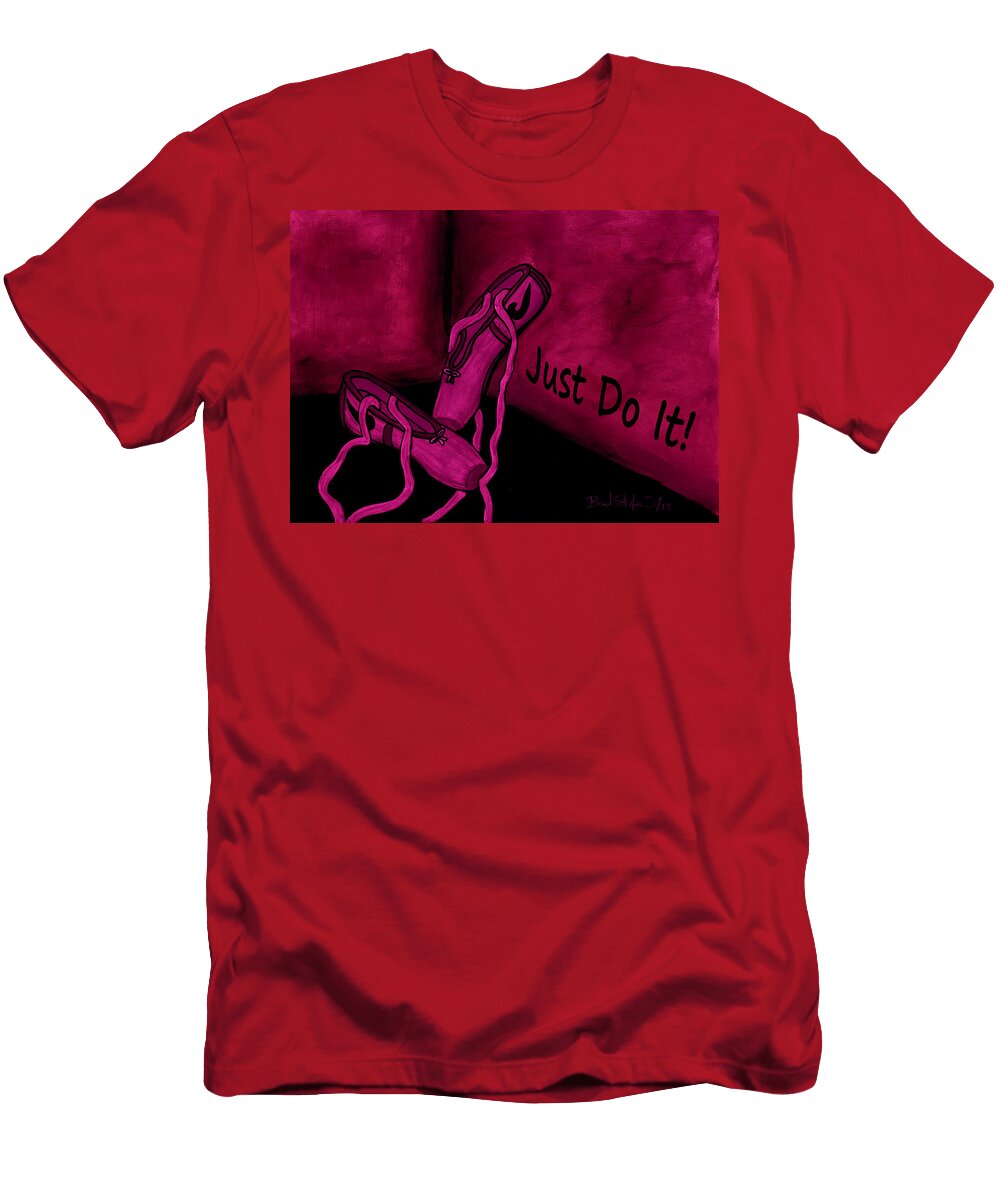 Just Do It Magenta Barbara St Jean T-Shirt