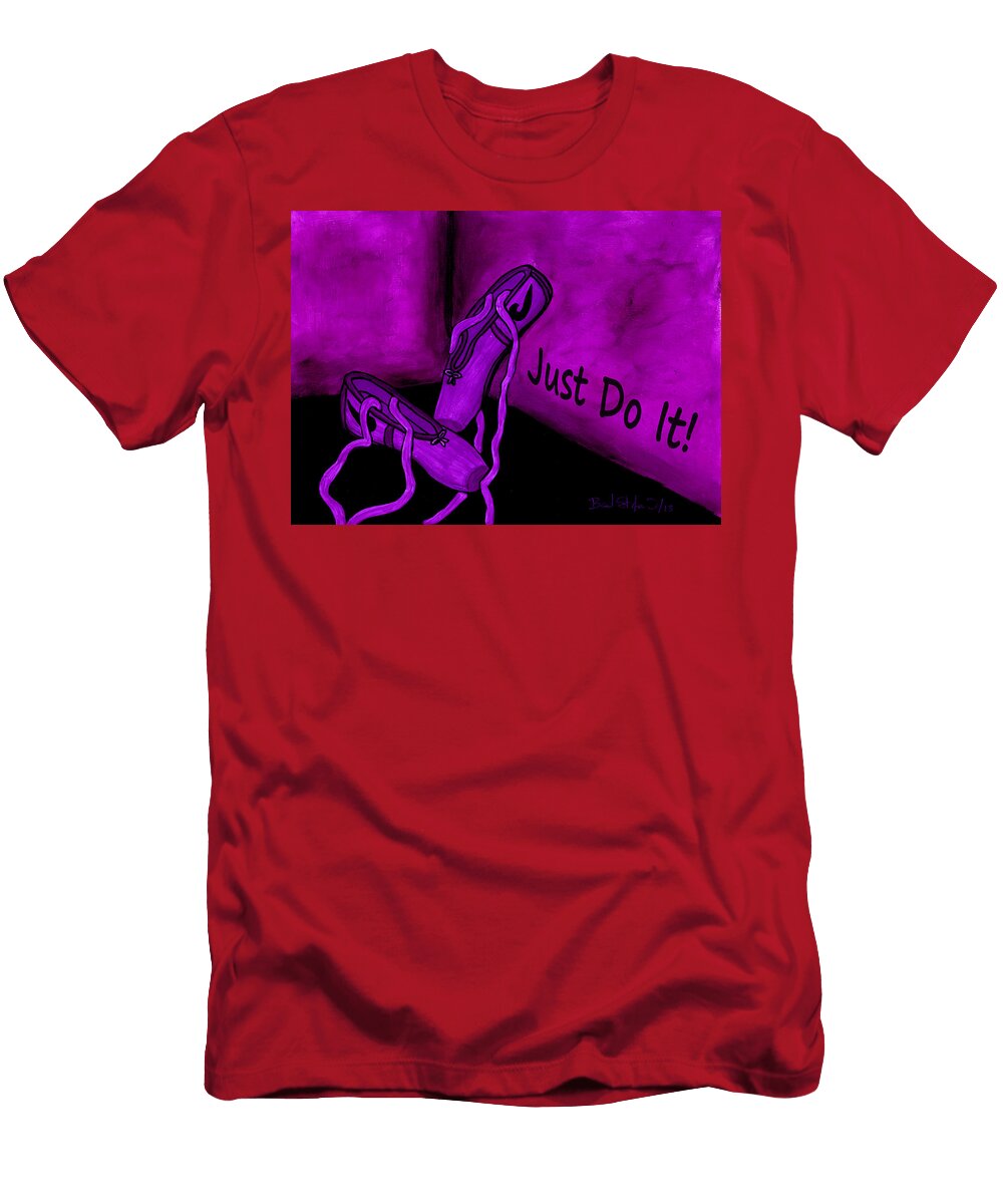 Just Do It Purple Barbara St Jean T-Shirt