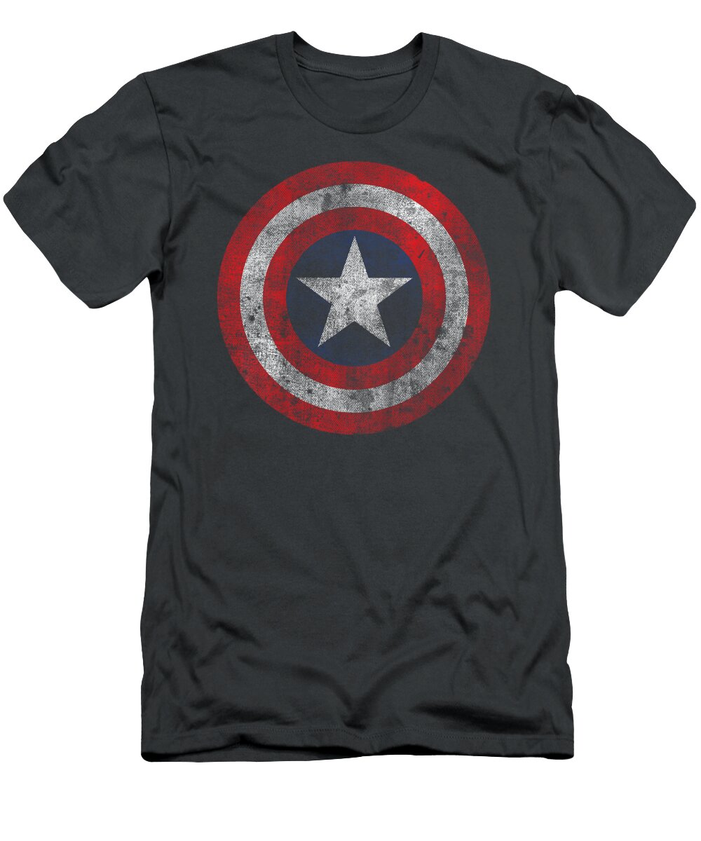 Kids Marvel Captain America Classic Shield Kids Graphic Vishwa Jorgie T-Shirt