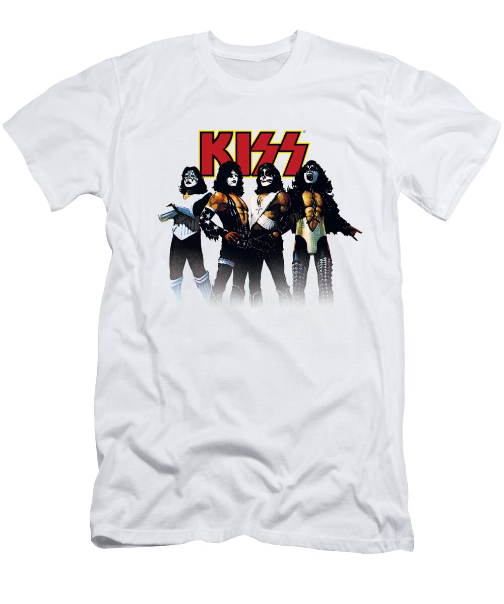 Kiss Throwback Pose Brand a T-Shirt