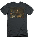 Kitchen Interior with a Maid and a Servant Conversing with an Abundance of Game Fruit and Vegetab the Other Jan Van Kessel T-Shirt