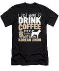 Korean Jindo Dog Mom Dad Coffee Tinh Tran Le Thanh T-Shirt