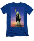 Lady Liberty Dressed Up for the NBA All Star Game Susan Candelario T-Shirt