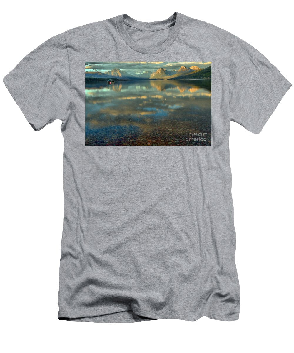 Lake Mcdonald Fall Sunset Adam Jewell T-Shirt
