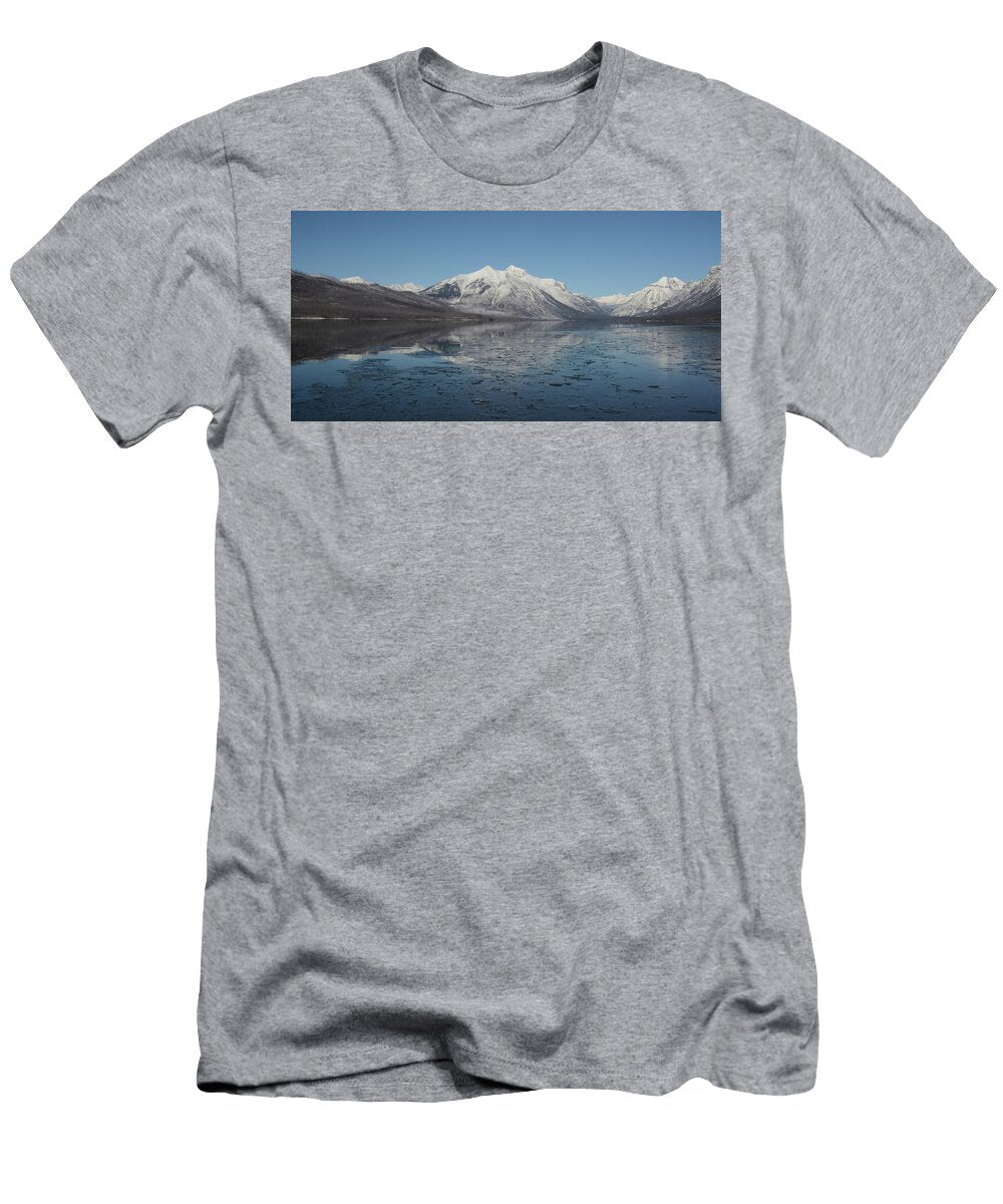 Lake Mcdonald February 2024 Whispering Peaks Photography T-Shirt
