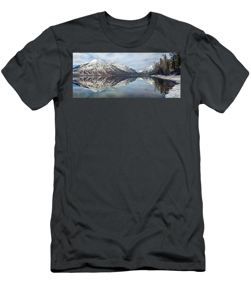 Lake Mcdonald Lodge View Harold Coleman T-Shirt