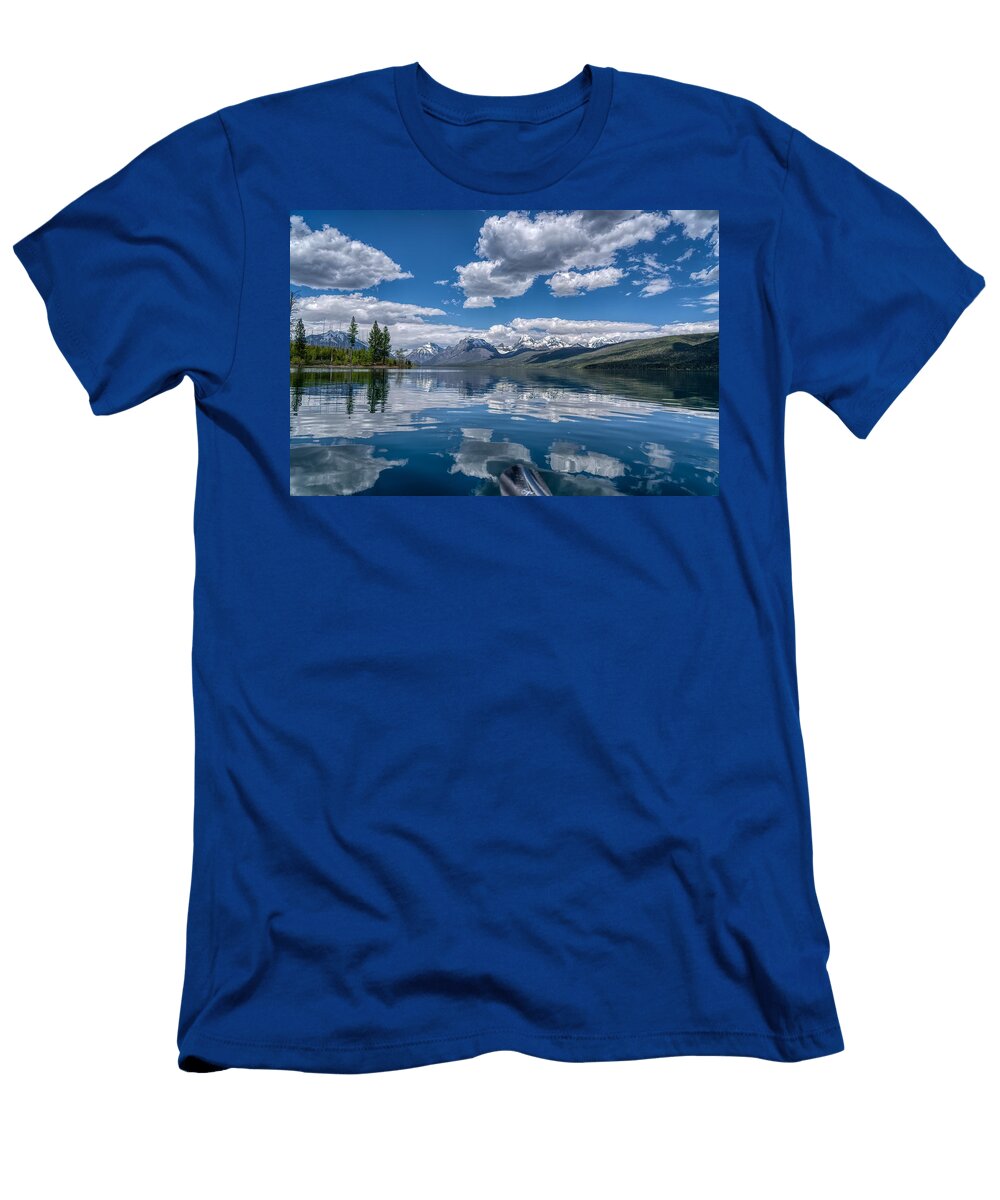Lake Mcdonald Michael Salvaggio T-Shirt