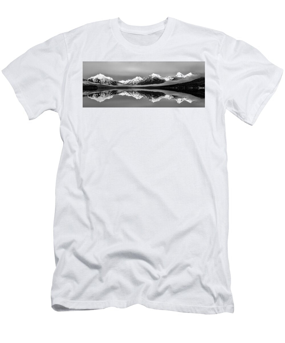 Lake Mcdonald Mountain Reflections Jacob W Frank T-Shirt