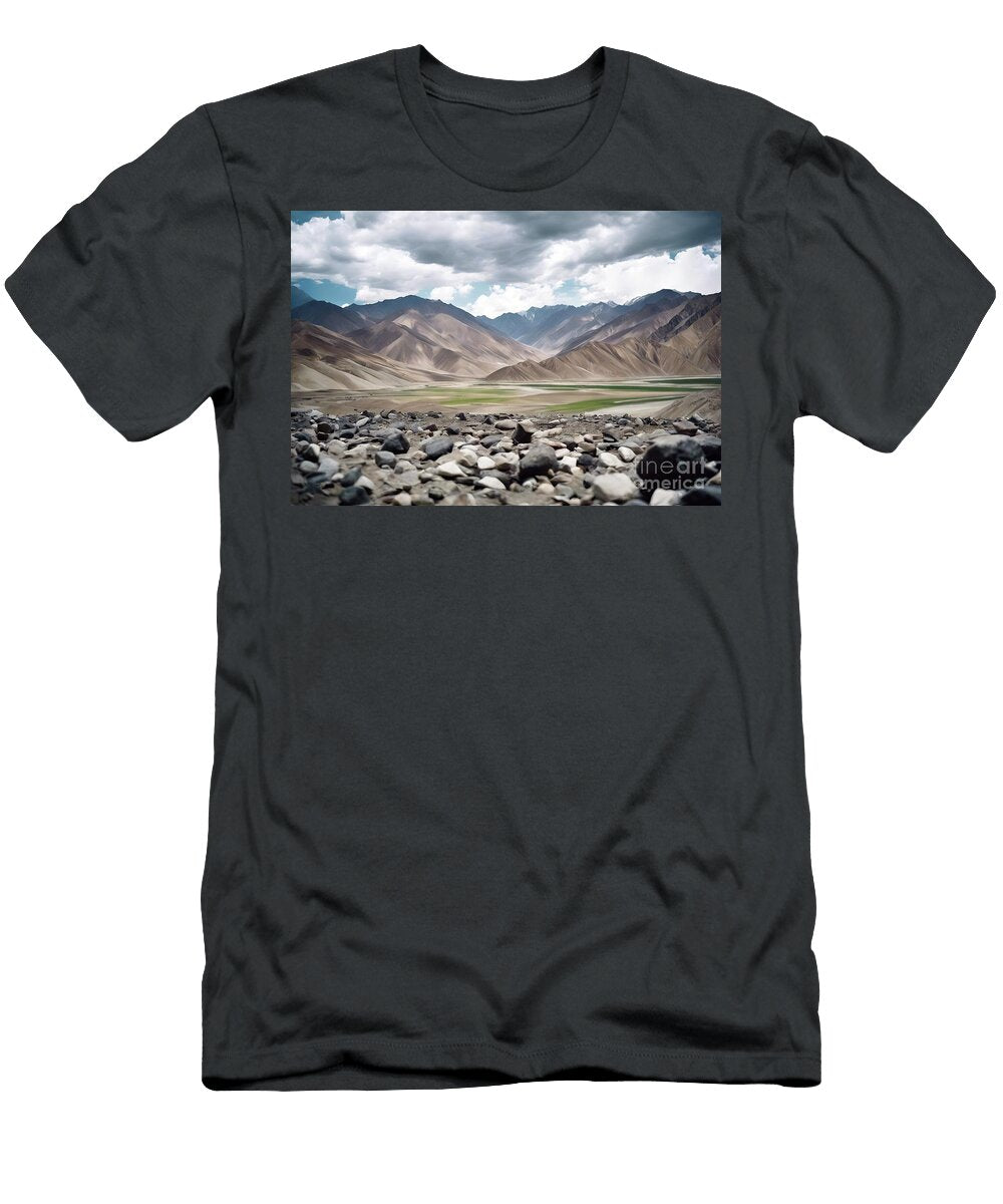 Landscape Kashmir India Rocky Ladakh Jammu Nature Landscape Mou N Akkash T-Shirt