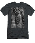 Leaves and Cascades Black and White Nikolyn Mcdonald T-Shirt