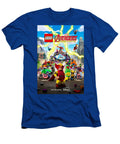 Lego Avengers Assemble Against Backdrop of Lightning and Citysca Olivia Setye T-Shirt