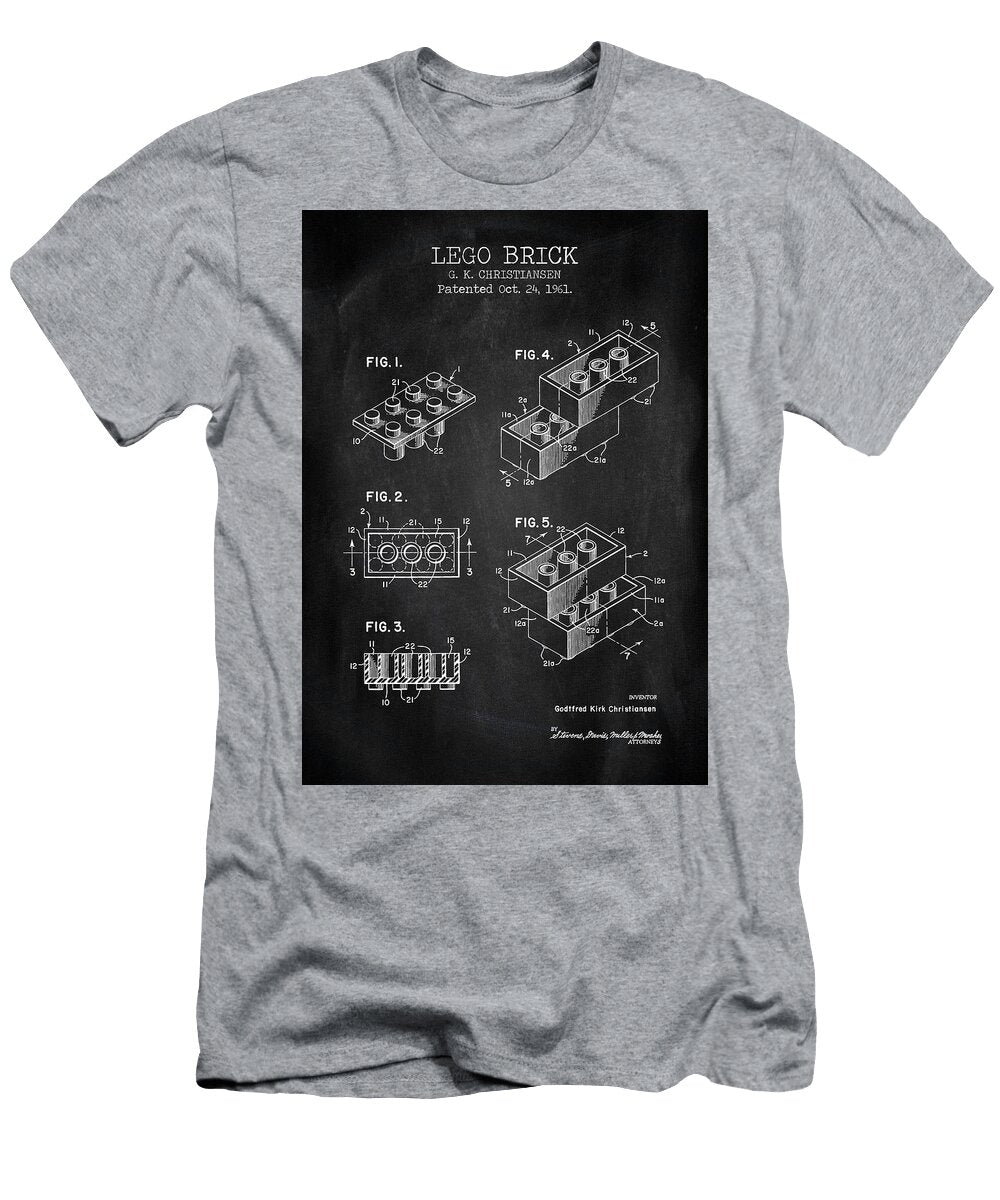 Lego Brick Chalkboard Denny H T-Shirt