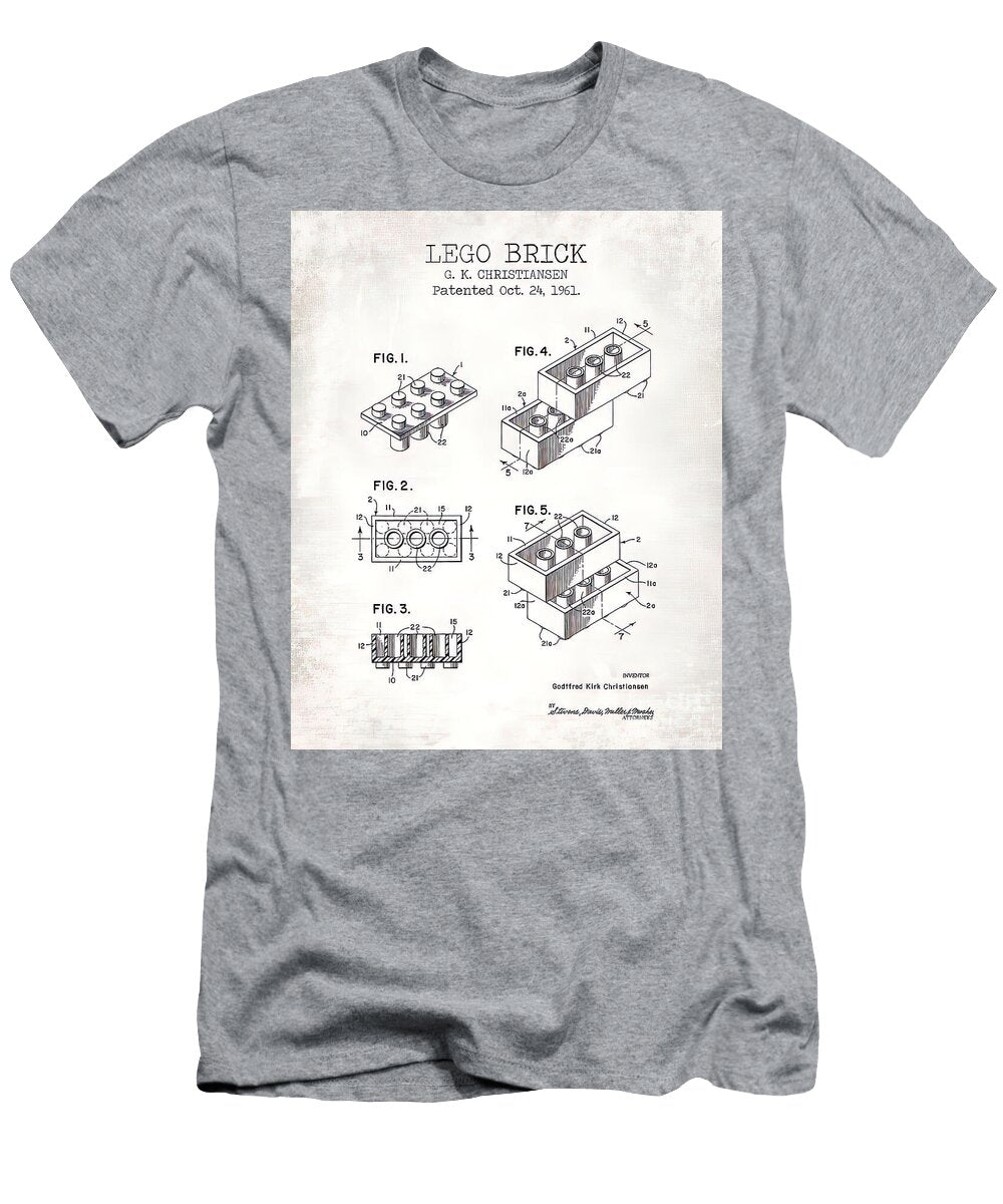 Lego Brick Old Patent Yara Old School T-Shirt