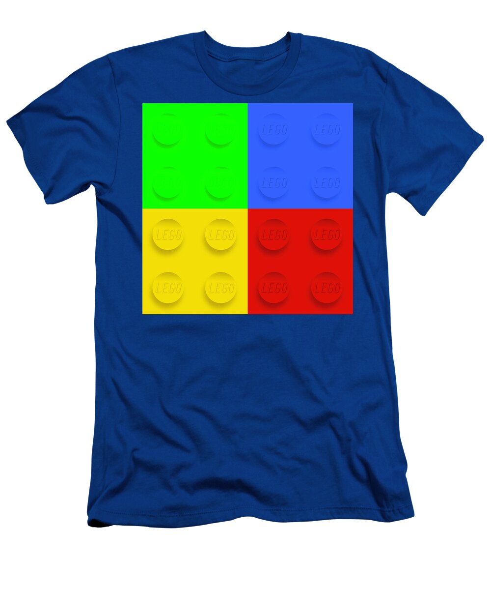 Lego Closeup Quadrant Pop Art Design Turnpike T-Shirt