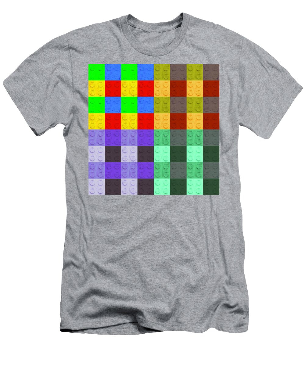 Lego Closeup Quadrant Pop Art Distressed Big Pattern Alt Colors Design Turnpike T-Shirt