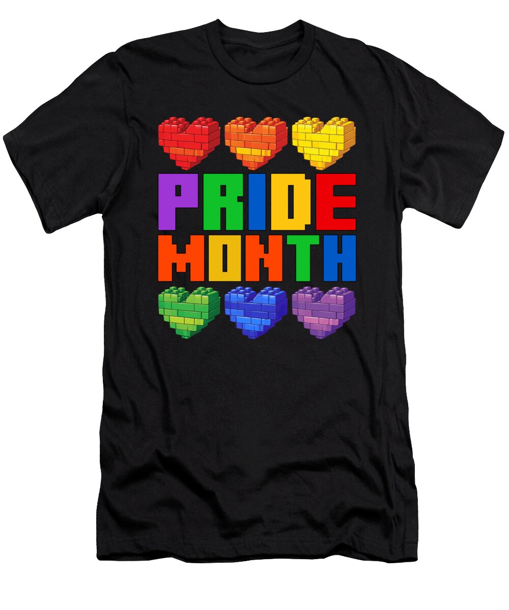 Lego Hearts Pride Month Celebration Shirtom T-Shirt