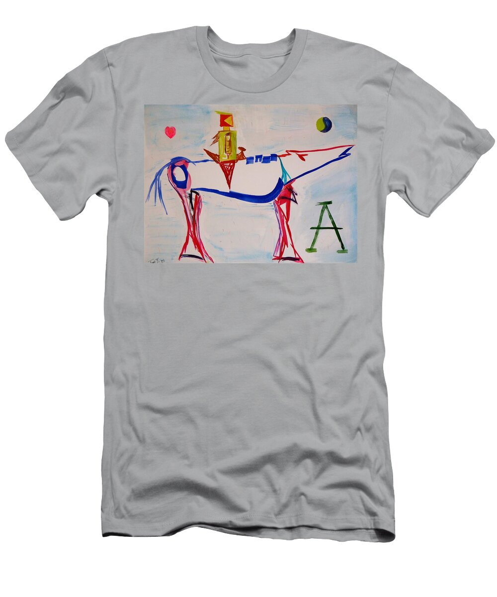 Lego Man Riding Wolf Troy Thomas T-Shirt